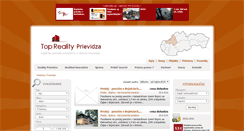 Desktop Screenshot of priestory.reality-prievidza.eu